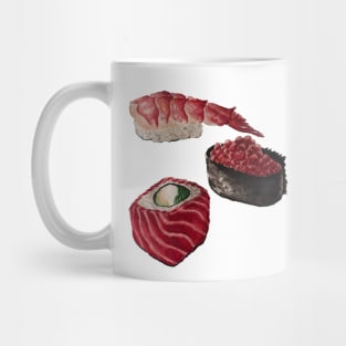 sushi watercolor Mug